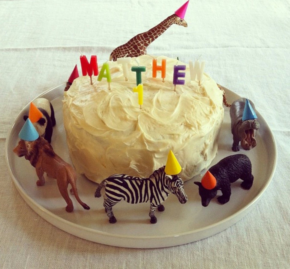 birthday cake toy animals